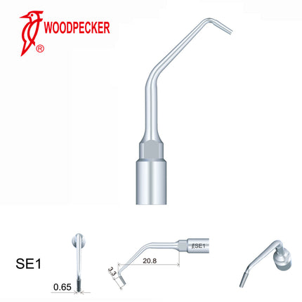 Produktfoto: Woodpecker SE1 Piezo Tip - Apical Surgery Diamond 3.3mm (4th Gen), Woodpecker