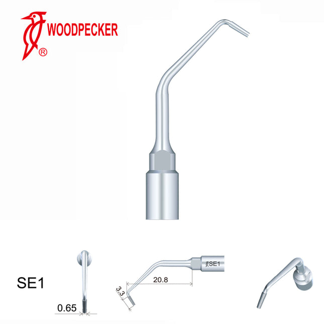 Produktfoto: Woodpecker SE1 Piezo Tip - Apical Surgery Diamond 3.3mm (4th Gen), Woodpecker