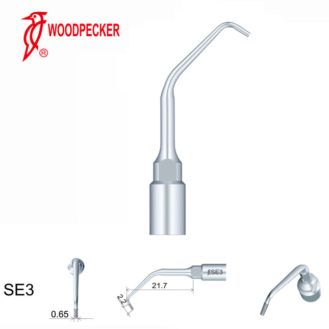 Produktfoto: Woodpecker SE3 Piezo Tip - Apical Surgery Diamond 2.2mm (4th Gen), Woodpecker