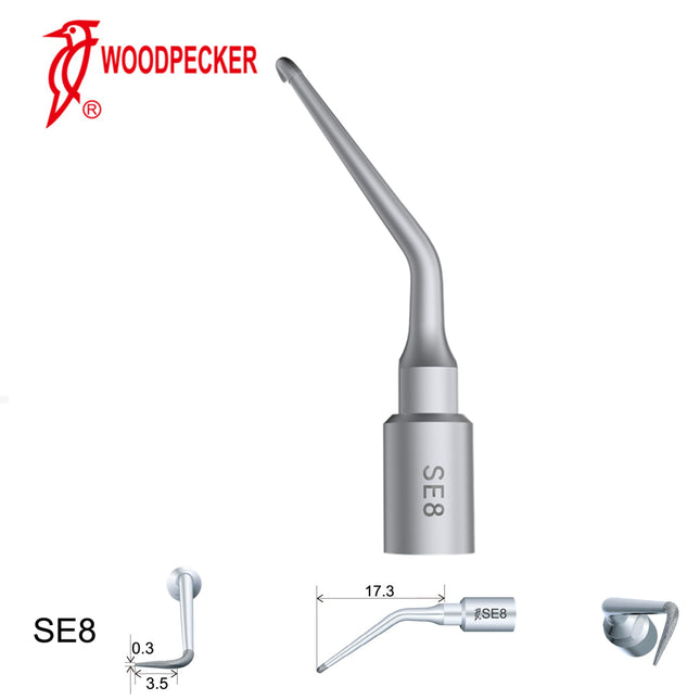 Produktfoto: Woodpecker SE8 Piezo Tip - Apical Surgery LEFT Angle Diamond (4th Gen), Woodpecker