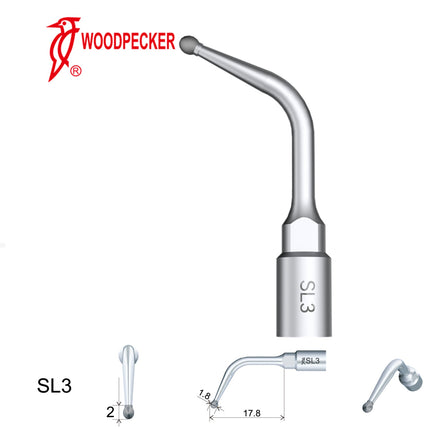 Produktfoto: Woodpecker SL3 Piezo Tip - Diamond Atraumatic Osteotomy (4th Gen), Woodpecker
