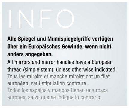 Produktfoto: Mundspiegel Nr. 4 ENDOBLACK, Kohler Medizintechnik, Art.-Nr. 4515-CC