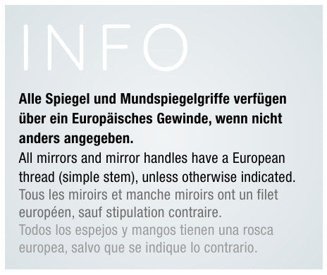 Produktfoto: Mundspiegel Nr. 4 ENDOBLACK, Kohler Medizintechnik, Art.-Nr. 4515-CC