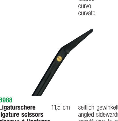 Produktfoto: CERAMIC-Schere CASTROVIEJO 11,5 cm, Kohler Medizintechnik, Art.-Nr. 6989