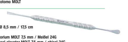 Produktfoto: Raspatorium TRINOVO 7,5 / 24G Meissel, Kohler Medizintechnik, Art.-Nr. 7284