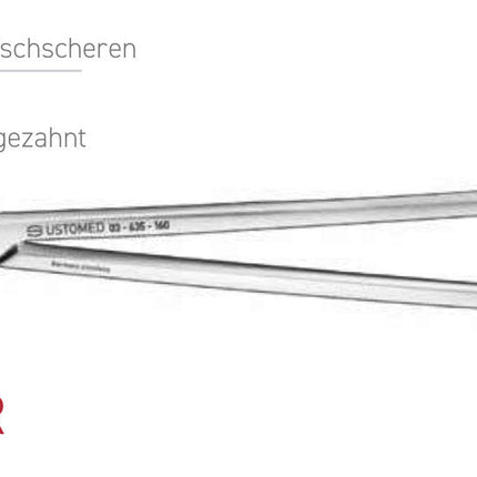 Produktfoto: LOCKLIN, Zahnfleischschere,16 cm,gezahnt, Ustomed, Art.-Nr. 03-635-160