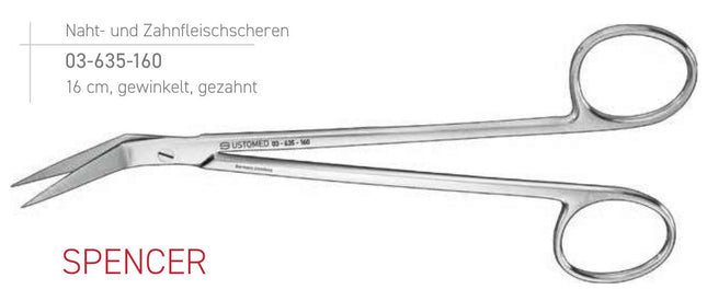 Produktfoto: LOCKLIN, Zahnfleischschere,16 cm,gezahnt, Ustomed, Art.-Nr. 03-635-160