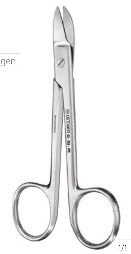 Produktfoto: LISTER, Verbandschere, 14,5 cm,abgewink., Ustomed, Art.-Nr. 03-781-145