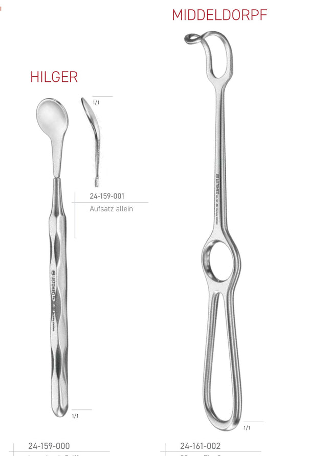 Produktfoto: HILGER, Wangenabhalter, kompl. mit Griff, Ustomed, Art.-Nr. 24-159-000