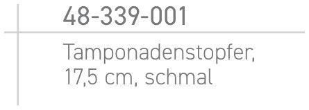 Produktfoto: Retraktionsfadenstopfer,16,5cm,ungezahnt, Ustomed, Art.-Nr. 48-349-165