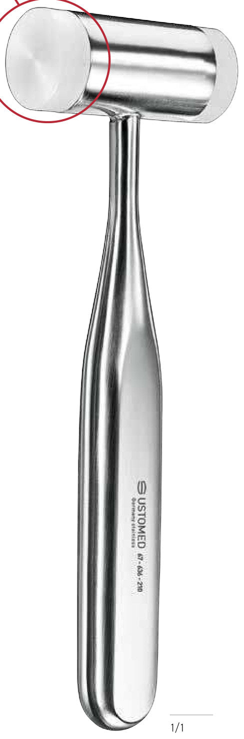 Produktfoto: Hammer, 18,5 cm,Kunststoffb.,210, Ustomed, Art.-Nr. 67-636-210