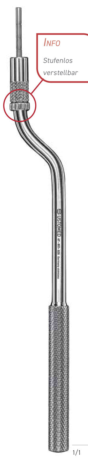 Produktfoto: Bone Condenser,bajonettförmiger Schaft,, Ustomed, Art.-Nr. 67-851-020