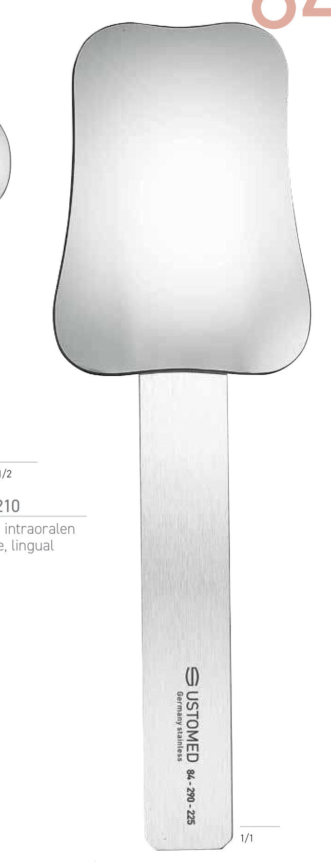 Produktfoto: Spiegel z.intraoralen Fotografie,lingual, Ustomed, Art.-Nr. 84-292-210