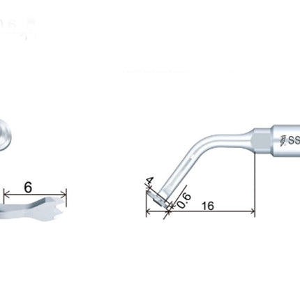 Produktfoto: Woodpecker SS1L Piezo Tip - Left Angle Osteotomy (4th Gen), Woodpecker