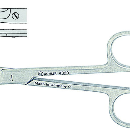 Produktfoto: Kronenschere Beebee gerade 10,5 cm, Kohler Medizintechnik, Art.-Nr. 4020