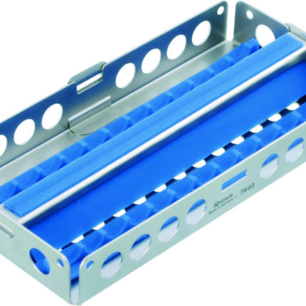 Produktfoto: Steritray MINI mit Steg längs, blau, Kohler Medizintechnik, Art.-Nr. 7601-BL