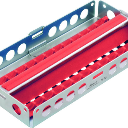 Produktfoto: Steritray MINI mit Steg längs, rot, Kohler Medizintechnik, Art.-Nr. 7601-RO