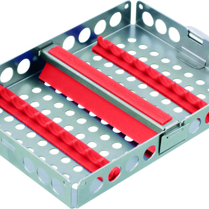 Produktfoto: Steritray MIDI mit Steg quer, rot, Kohler Medizintechnik, Art.-Nr. 7604-RO