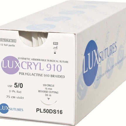 Luxcryl 910 - SurgicMateLuxsutures LuxembourgDS1245 cm