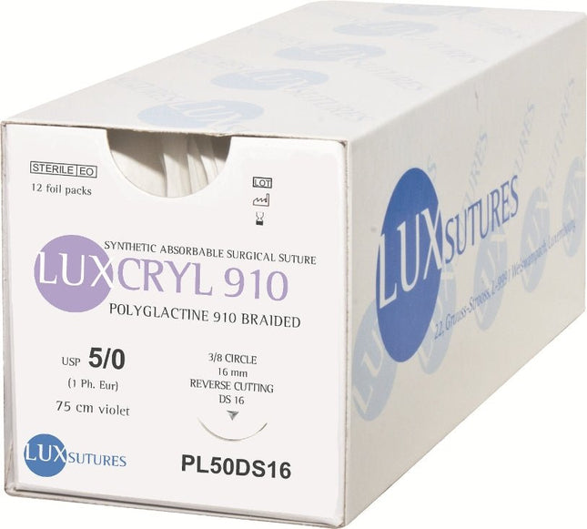 Luxcryl 910 - SurgicMateLuxsutures LuxembourgDS1245 cm
