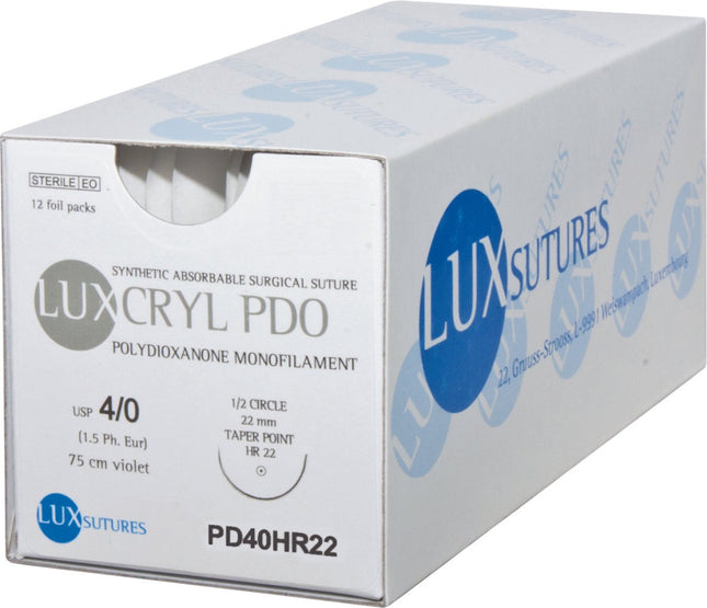 Luxcryl PDO - SurgicMateLuxsutures LuxembourgDS 24 mm0/075 cm