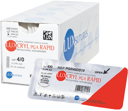 Luxryl PGA Rapid - SurgicMateLuxsutures LuxembourgDS1245 cm