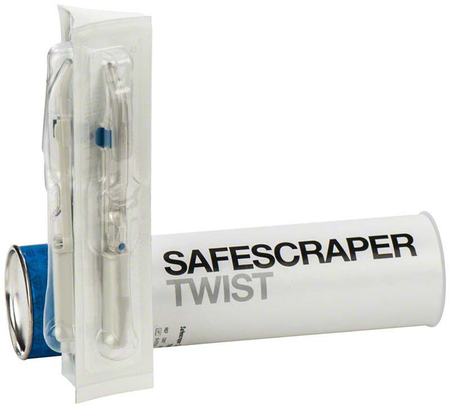 Produktfoto: Safescraper Twist, Knochensammler, steril, gebogen, Packung á 3 Stück