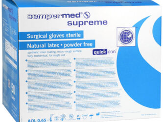 Sempermed Supreme OP-Handschuh Naturlatex pf, weiß, steril, 50 Paar